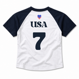Women's Soft Wash Soccer Tee - USA 🇺🇸