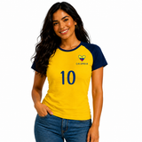 Women's Vintage Crafted Soccer Tee - Colombia 🇨🇴 - Desisano