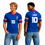 Retro Stripe Soccer Shirt - USA 🇺🇸 - Desisano